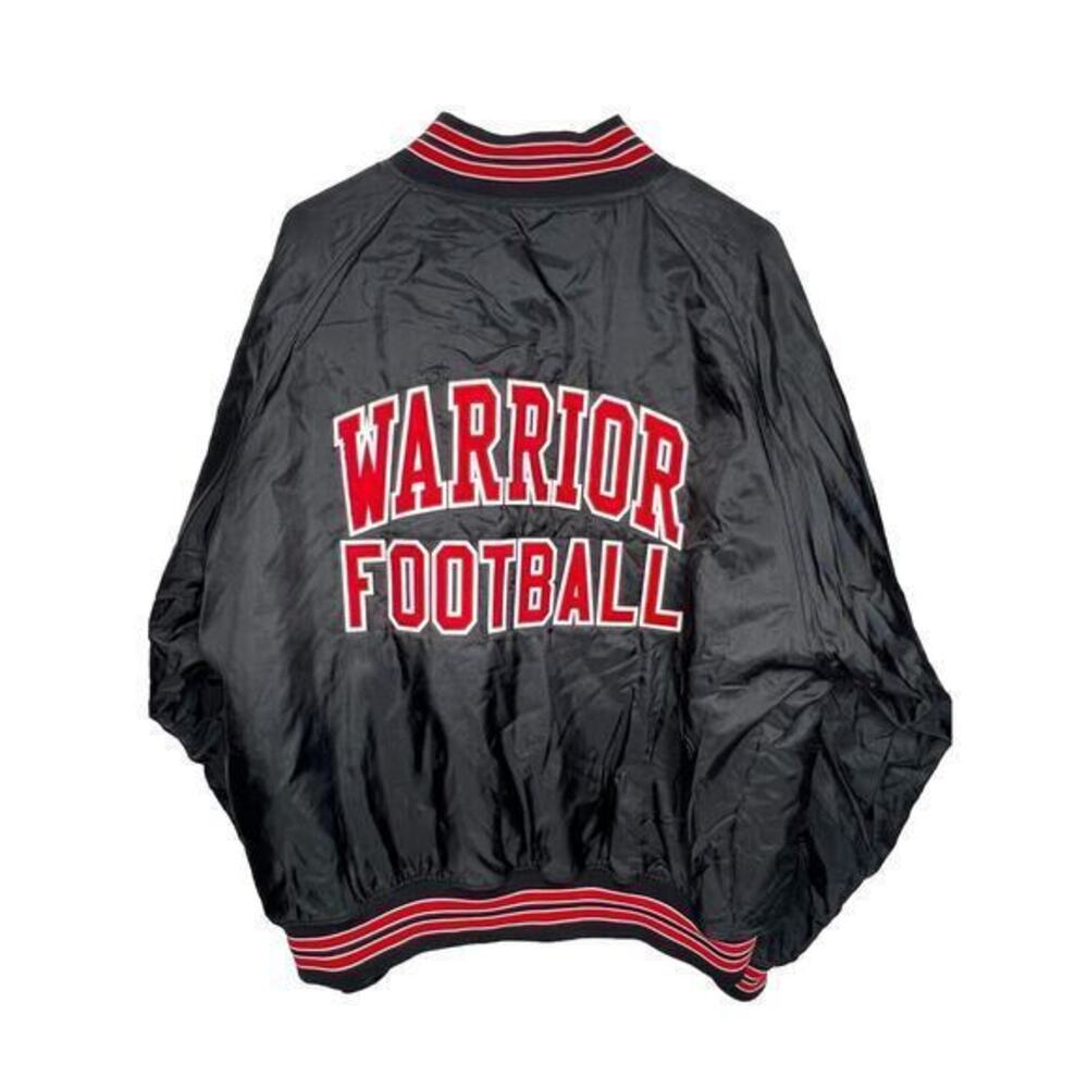 Vintage WestArk Black Red Bomber Jacket Warrior Football Men’s Size XL